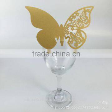 Party Favors Supplier Wine Glass Card Laser Cut Wedding Invitation Card photo-4