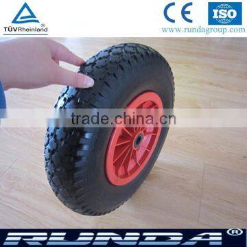 Plastic rim solid PU foamed wheel