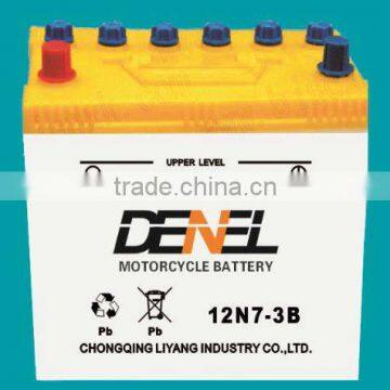 Dry-Charged Motorcycle Battery 12V 7A