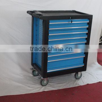 Movable tool cart with 9 drawers