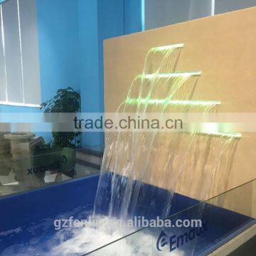 Factory Wholesale Pool Water Curtain and Spa Stainless Steel Waterfall