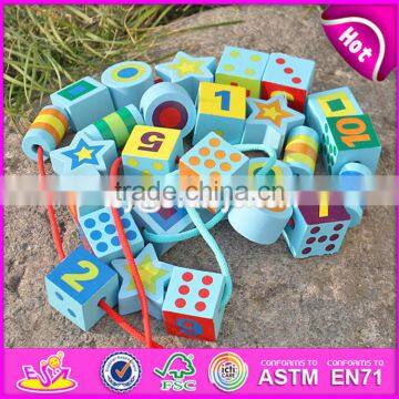 2017 New Design Toddlers Educational Wooden Lacing Toys W11E065 photo-4