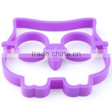 Unique Silicone Egg Cook Ring Owl Shaped Fried Egg Molds Pancake Maker photo-2