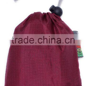 Eco Ripstop Nylon Foldable Reusable Bag Tote Grocery Bag Built-in Pouch photo-3