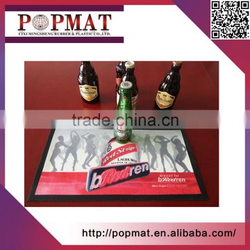 Good Quality Water absorption beer bar runner custom rubber bar mat