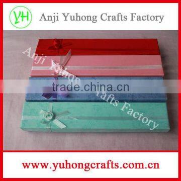 Paper gift box package used for hand fans or neckness