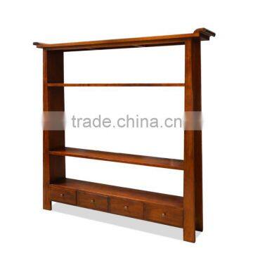 Bookcase Japan Natural Teak Wood Furniture photo-2