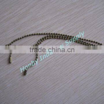 15cm Well Cut Antique Brass Color 2.4mm Tag Ball Chain