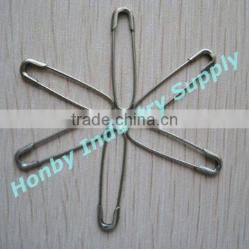 shining siliver french safety pin for decorative garment