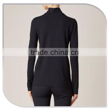 2015 F/W Fashion UK Simple Design Front Zipper Knit Sweater photo-3