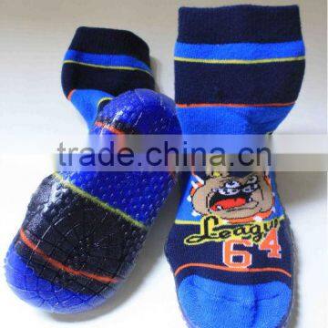 TPR rubber sole children warm shoe socks