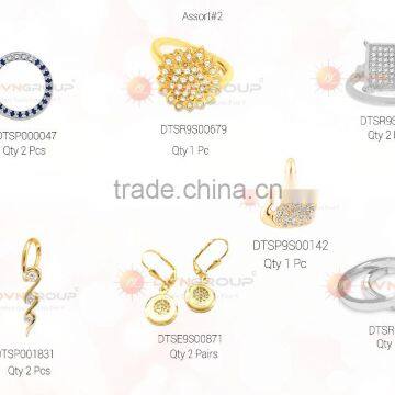 Combo Jewelry For USD $ 250 With Free Shipping Consist of 67 Designers Pieces of Mixed Plated Rings, Earrings,Pendant photo-2