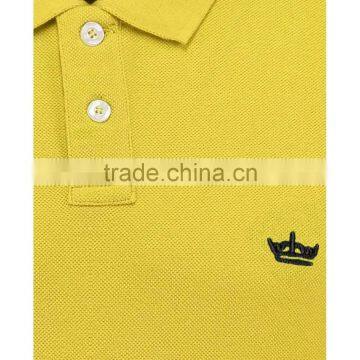 MGOO Cheap Price Fashionable Plain Pattern Polo Shirts 210g 100% Cotton Pique Soft Polo Shirts photo-4