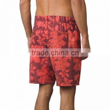 Custom Summer Surf Shorts With Mesh Brief Liner Beach Swimwear Elastic Drawcord Waist 85% Recycled Polyester 15% Spandex photo-4