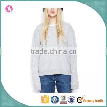 Customized CVC Fleece Wholesale Pullover Sweatshirts,Woman Clothes photo-2