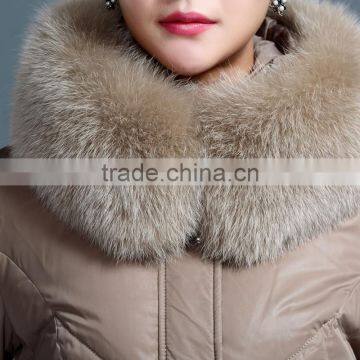 2016 New Fashion Slim Belt Hoody Women Winter Jacket photo-2