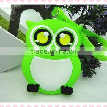 S80125A Silicone Small Owl Mini Cute Coin Purse Wallet Cute Eight Animal Sharp For Women Purse photo-3