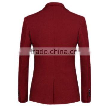 Custom Red and White Colour Latest Design Coat Pant Men Suit Nice Blazer Design photo-3