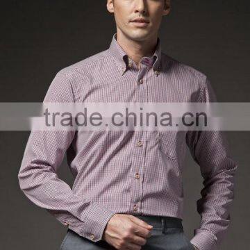 Wholesale Mens Double Button Down Collar Dress Shirts of 2014 Latest Design photo-5