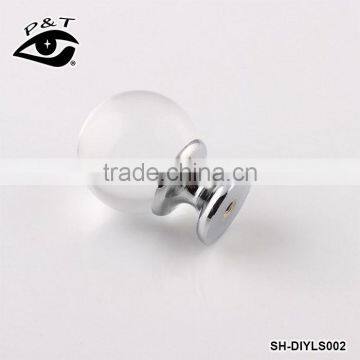 30MM White Round Crystal Ball Door Handle photo-4