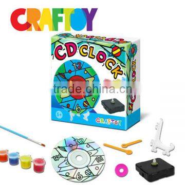 Design Your Coloring Clock Space Style Teaching Material Diy Toy Craft Kit photo-3