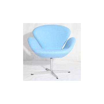 Furniture wholesale swan chair cashmere fabric Swan chair manufacturer