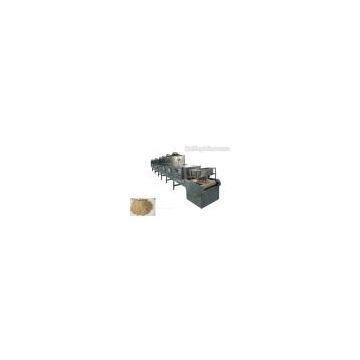 Microwave drying machine for fertilizer