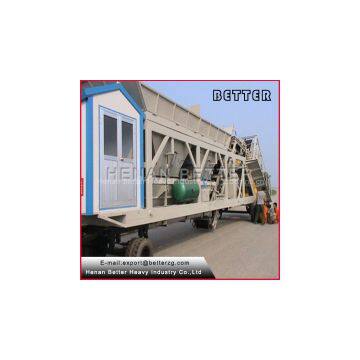 HZS mobile concrete mixing plant