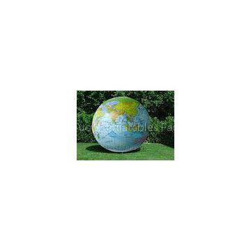 Waterproof Earth Globe Balloons Eco - Friendly Custom Inflatable Advertising