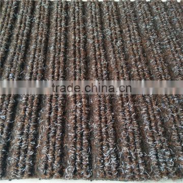 Rubber Backing Miner Moss Carpet Non woven Ribbed Design China Carpet Factory