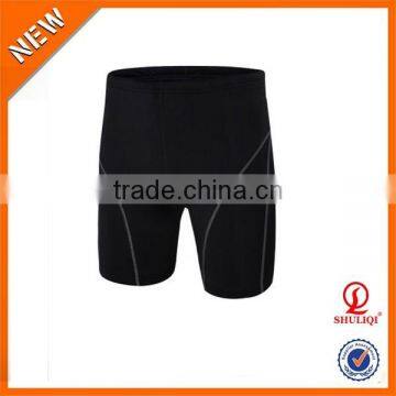 2016 Plain Cotton Spandex Athletic Sweat Shorts/Compression Gym Running Crossfit Shorts Wholesale For Men