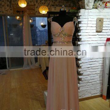 Prom Formal Evening Dress Sexy A-line Spaghetti Straps Floor-length party dress P091