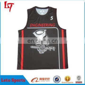 Dry fit stitched basketball jersey with top quality