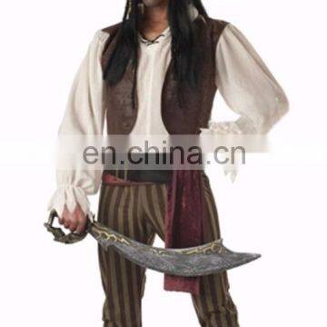 hot sale adult pirate costume mans cosplay costume for sale AGM2365