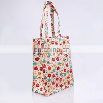 Luxury Printed Customer Cotton Shopping Bag Coated Shopping Bag