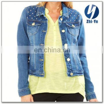 high quality womens denim jacket fashion