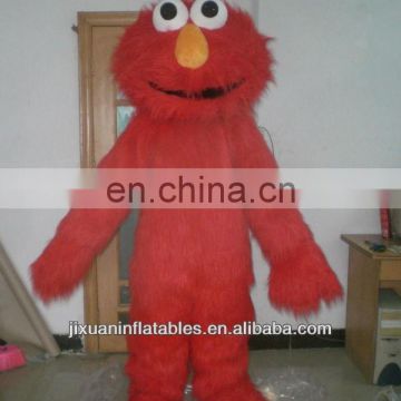 red color cookie monster mascot costume