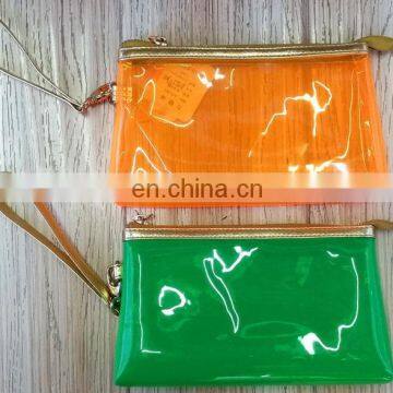 Colour clear pvc cosmetic bag for promotion