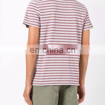 Grey Cotton Striped T-shirt From What we Sew Featuring Short Sleeves photo-2