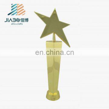 Wenzhou Jiabo cheap star shape custom gold plating trophy