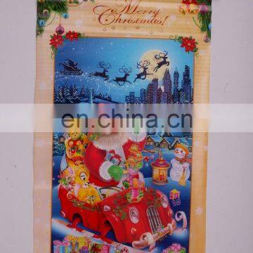 Promotional customized christmas hanging picture for gift