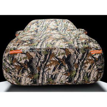 PU Coated Camouflage PEVA Add Cotton Fabric SUV Car Covers photo-5