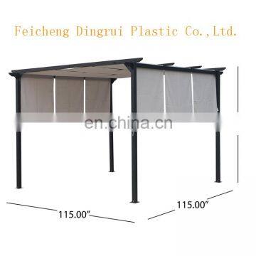Steel Framed 10' by 10' Gazebo and PVC Coated Sail Finishing Grey Tent photo-6