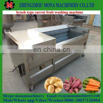 Spray Type Carrot/Lemon/Peach Fruit Washing Machine With Roller Brushes photo-5