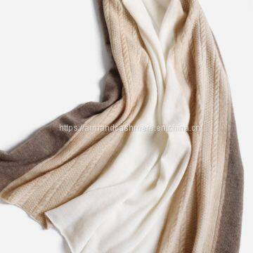 Three Color Combo Cable Cashmere Scarves photo-2
