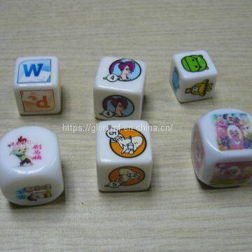 Wholease Heat Printing D4,D6,D8,D10 Kinds of Plastic Acrylic Dice/board Game Dice photo-5