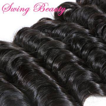Natural Remy Human Hair Weaving Bundles Deep Curly Hair Extensions photo-5