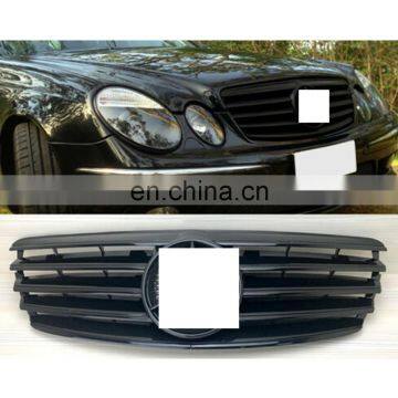 FIT 03-06 Pre-Facelift GLOSS BLACK FRONT GRILL 5 FIN for Mercedes Benz W211