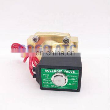 Normally Closed 2 Way Pilot Diaphragm Brass Electric 12v dc 24V 220V Water Pneumatic Solenoid Valve 1" BSP 25mm PX-25 Wire Lead photo-3