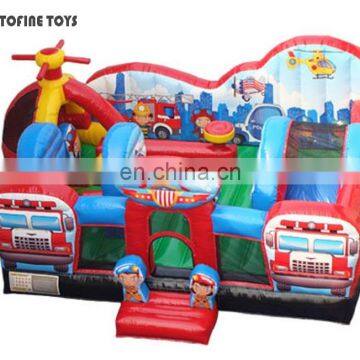 Inflatable Theme Park Rescue Squad Play Centre